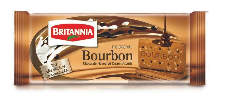 Britannia Bourborn Chocolate Cream Biscuits 97G