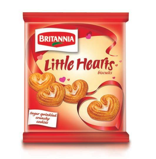 Britannia Little Hearts Biscuits  75g